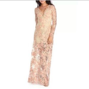 NWT Windsor Store sheer floral maxi dress